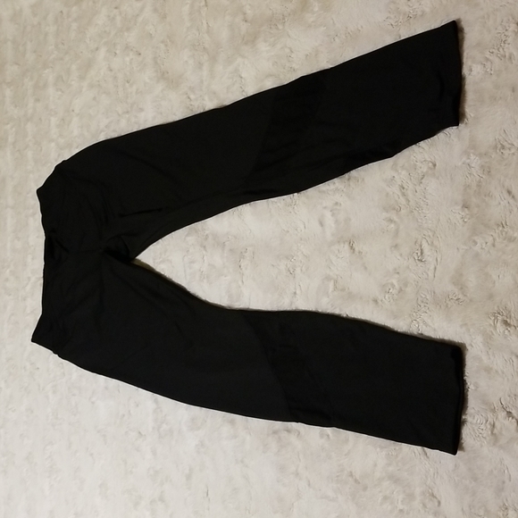 Reebok Full Length High Waist Womens Leggings Size medium Black - Picture 1 of 8